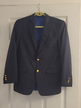 Classic Navy Men's Blazer with Gold Buttons
